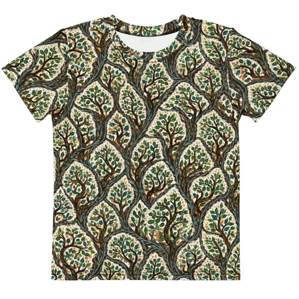 Verdant Filigree on Kids Crew Neck T-Shirt — Front