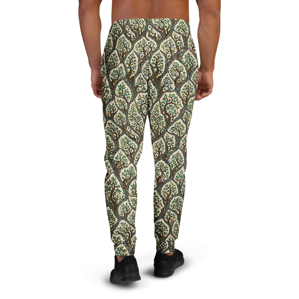 Verdant Filigree on Men's Joggers — Back
