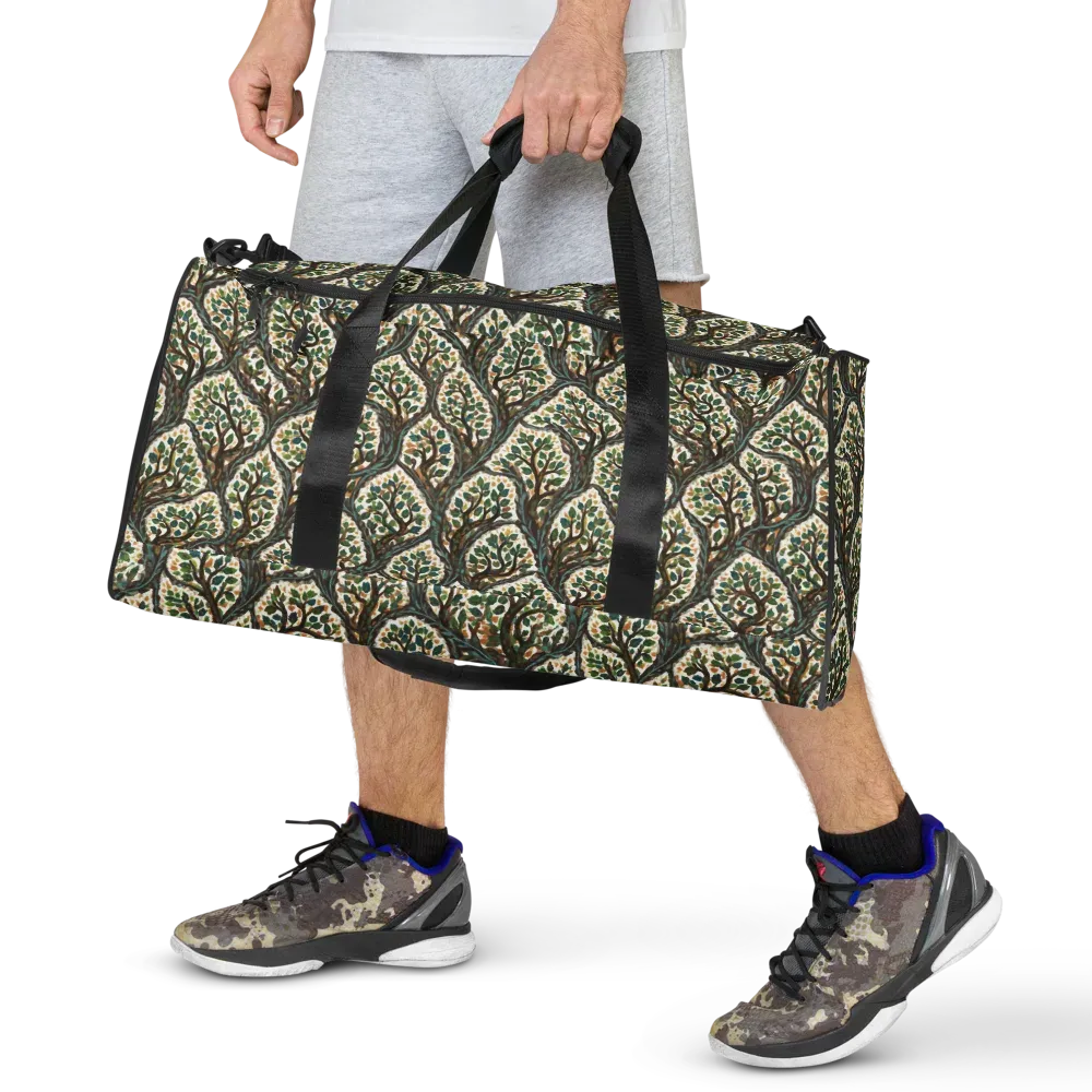 Verdant Filigree on Duffle Bag — Front