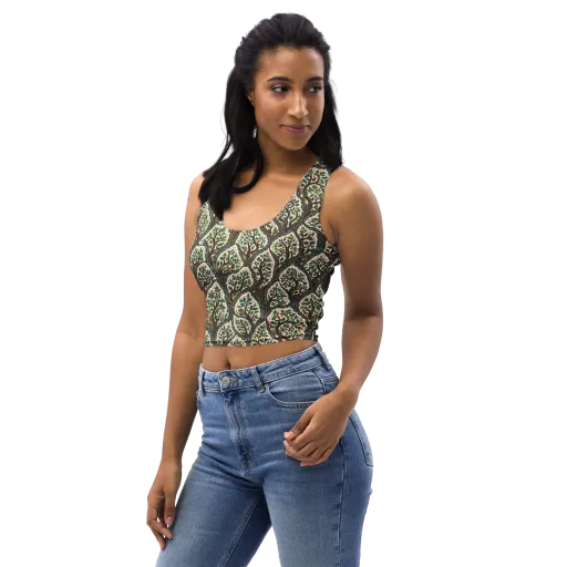Verdant Filigree on a Crop Top