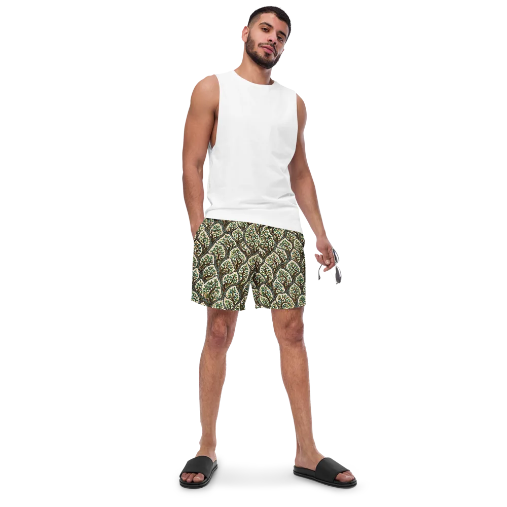 Verdant Filigree on Swim Trunks — Front