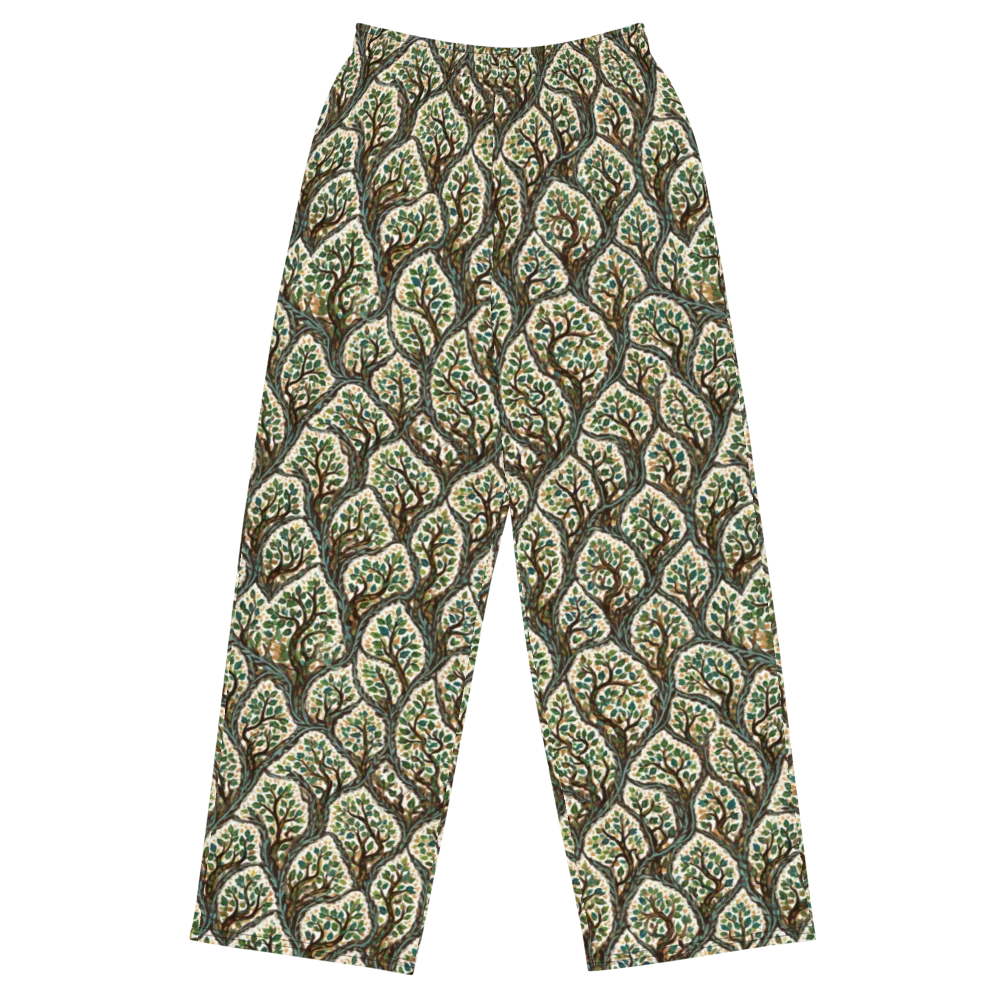 Verdant Filigree on Wide-Leg Pants — Front