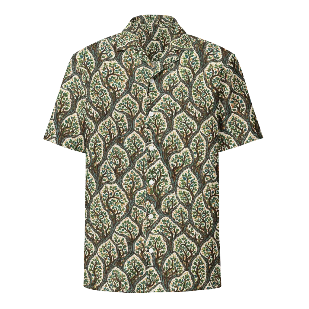 Verdant Filigree on Button Shirt — Front
