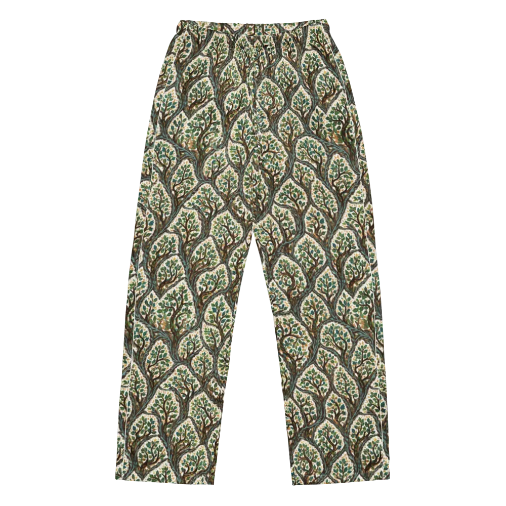 Verdant Filigree on Women's Pajama Pants — Front