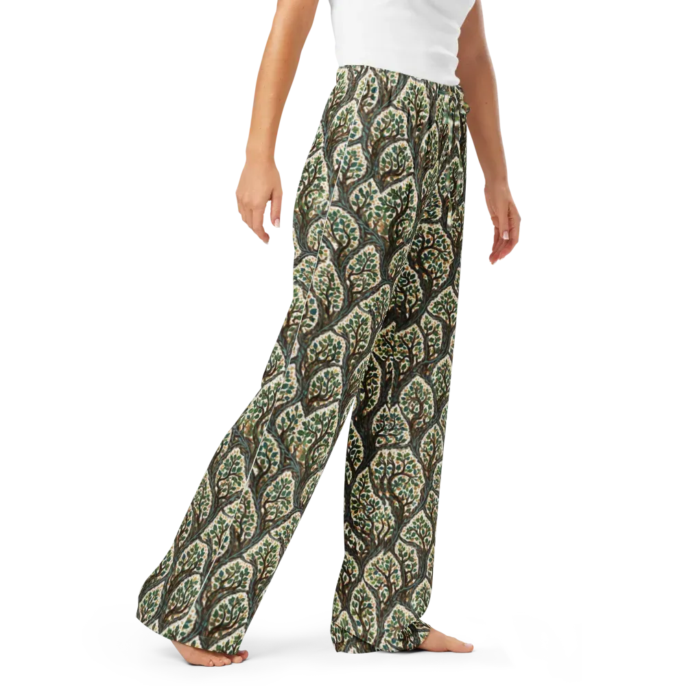 Verdant Filigree on Women's Pajama Pants — Right Front
