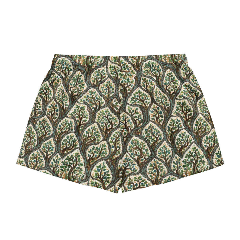 Verdant Filigree on Women's Pajama Shorts — Back