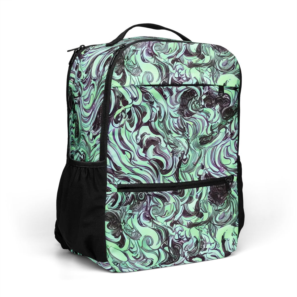 Mint Maelstrom on Utility Backpack — Right Front