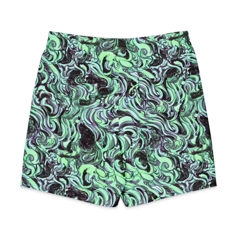 Mint Maelstrom on Men's Board Shorts — Back