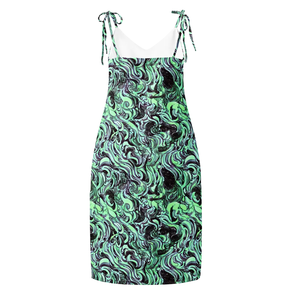 Mint Maelstrom on Slip Dress — Back