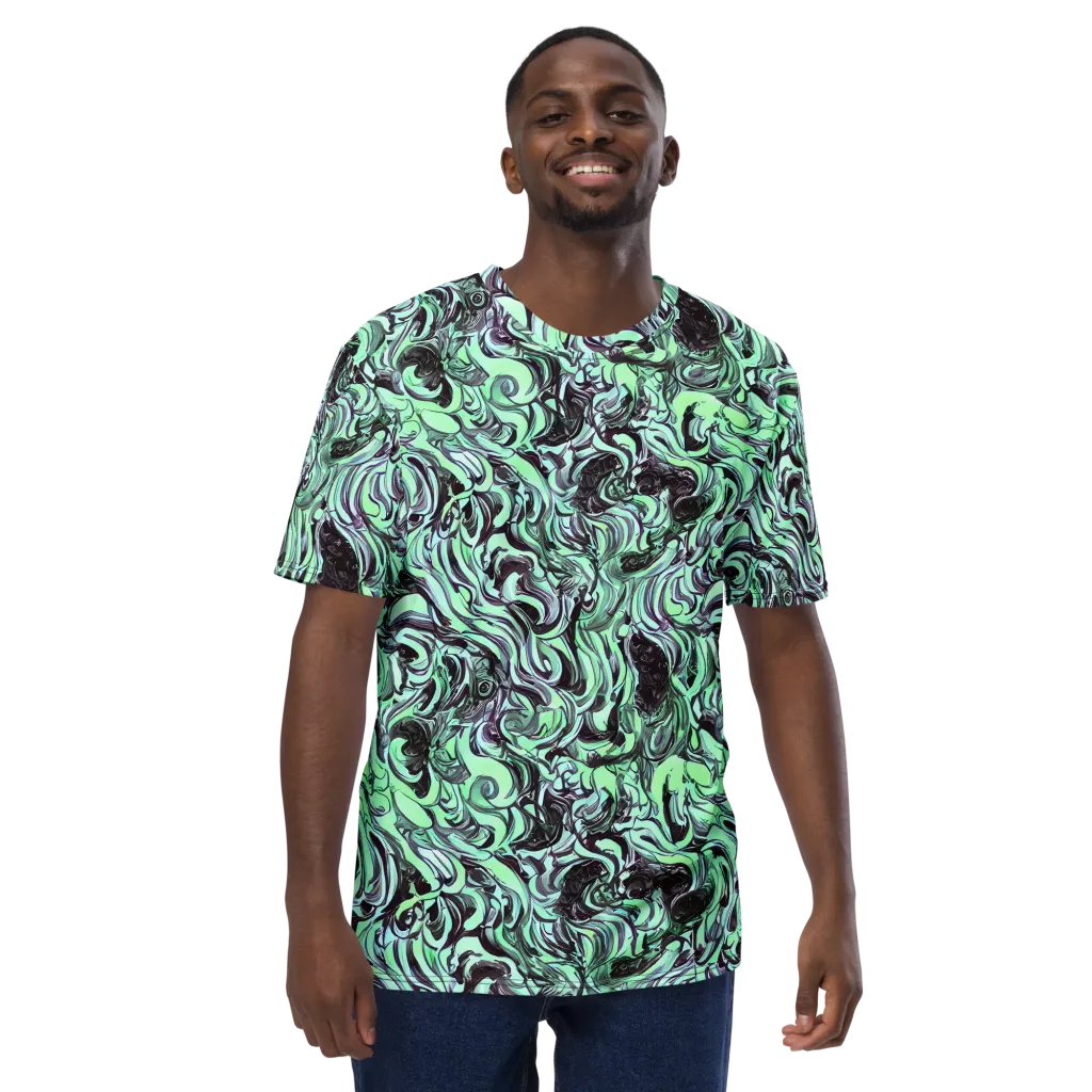 Mint Maelstrom on Men's Crew Neck T-Shirt — Front