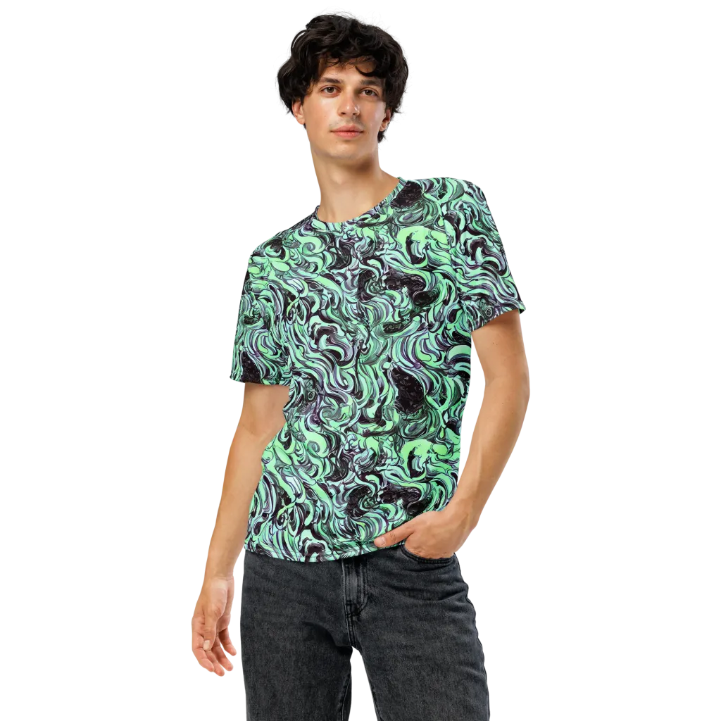 Mint Maelstrom on Men's Crew Neck T-Shirt — Front