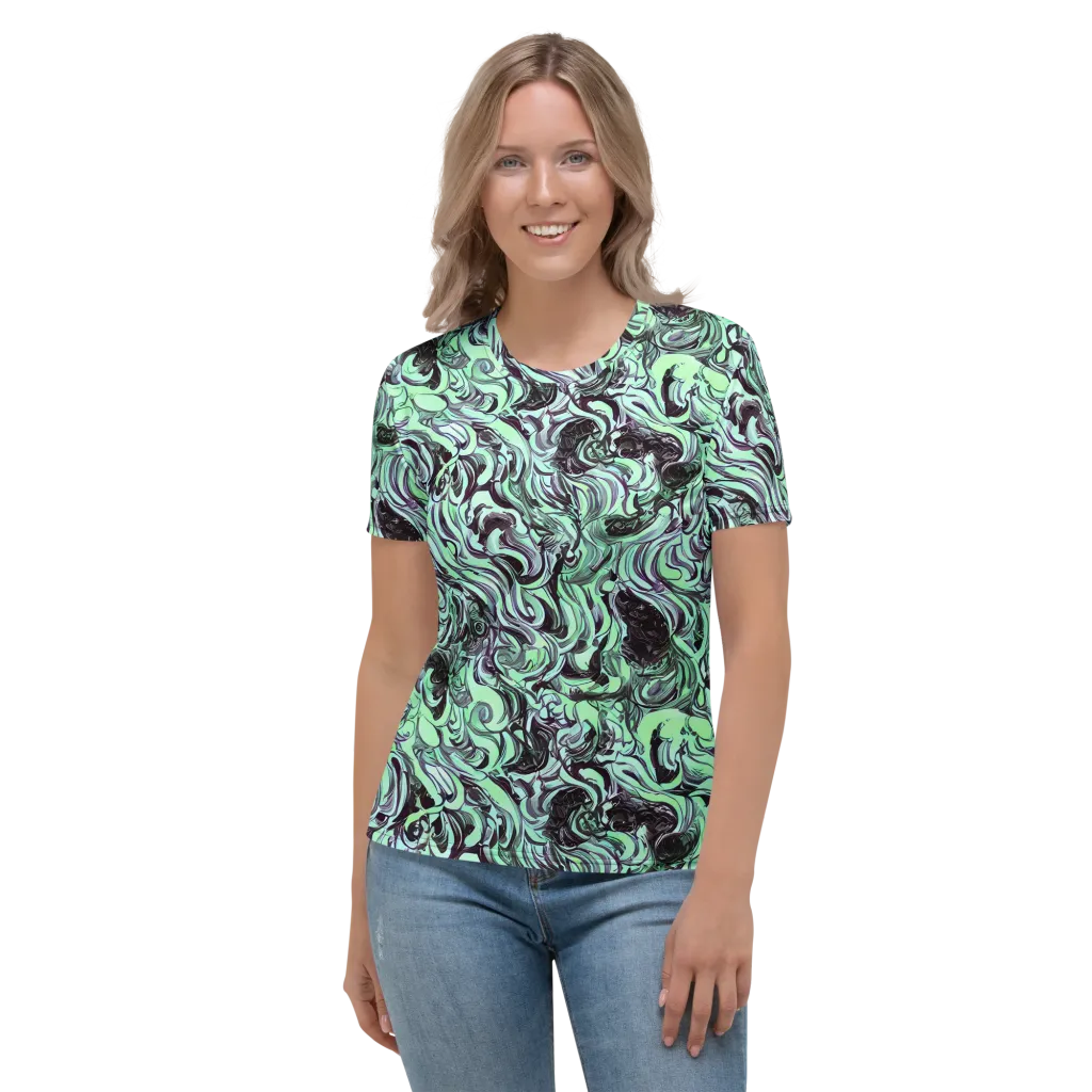 Mint Maelstrom on Women's Crew Neck T-Shirt — Front