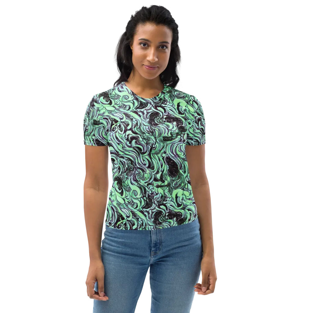 Mint Maelstrom on Women's Crew Neck T-Shirt — Front
