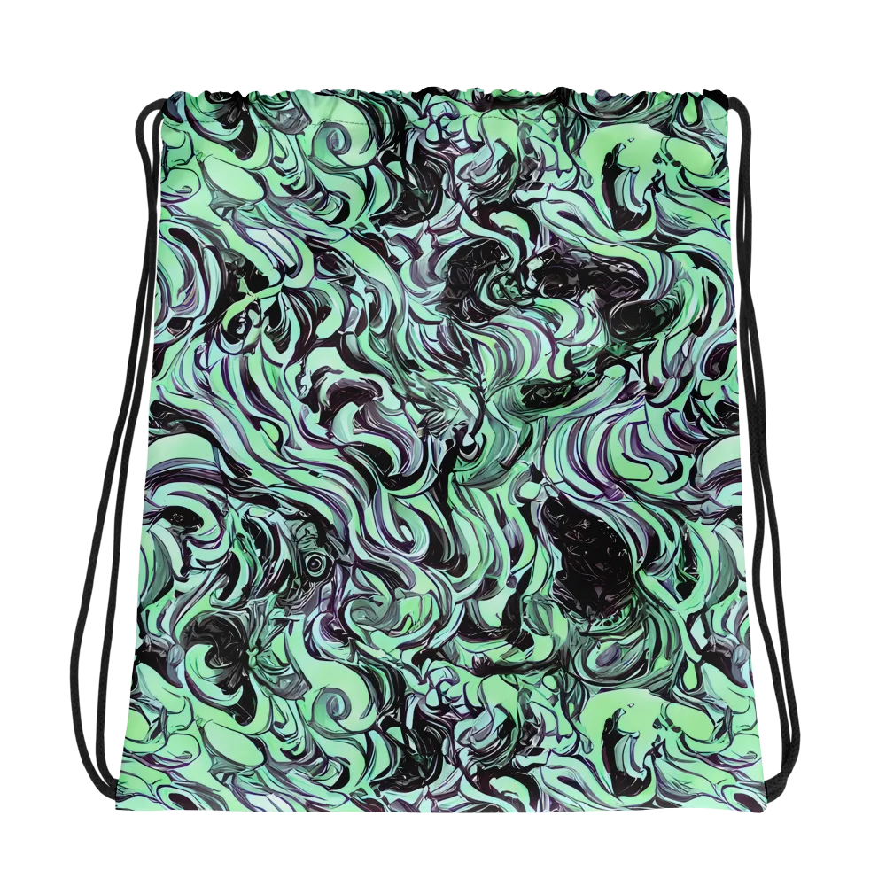 Mint Maelstrom on Drawstring Bag — Photo