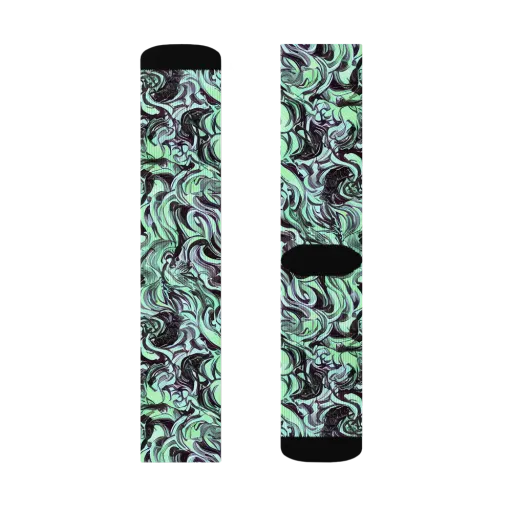 Mint Maelstrom on a Socks