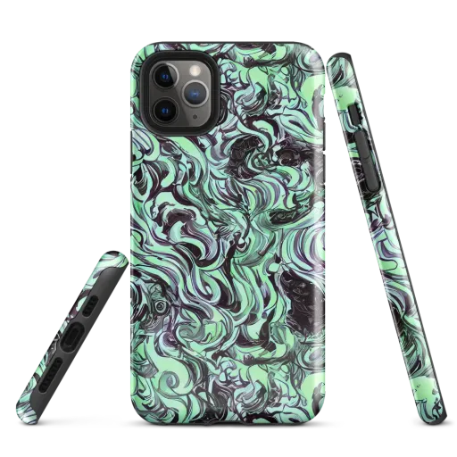 Mint Maelstrom on a Tough Case for iPhone®
