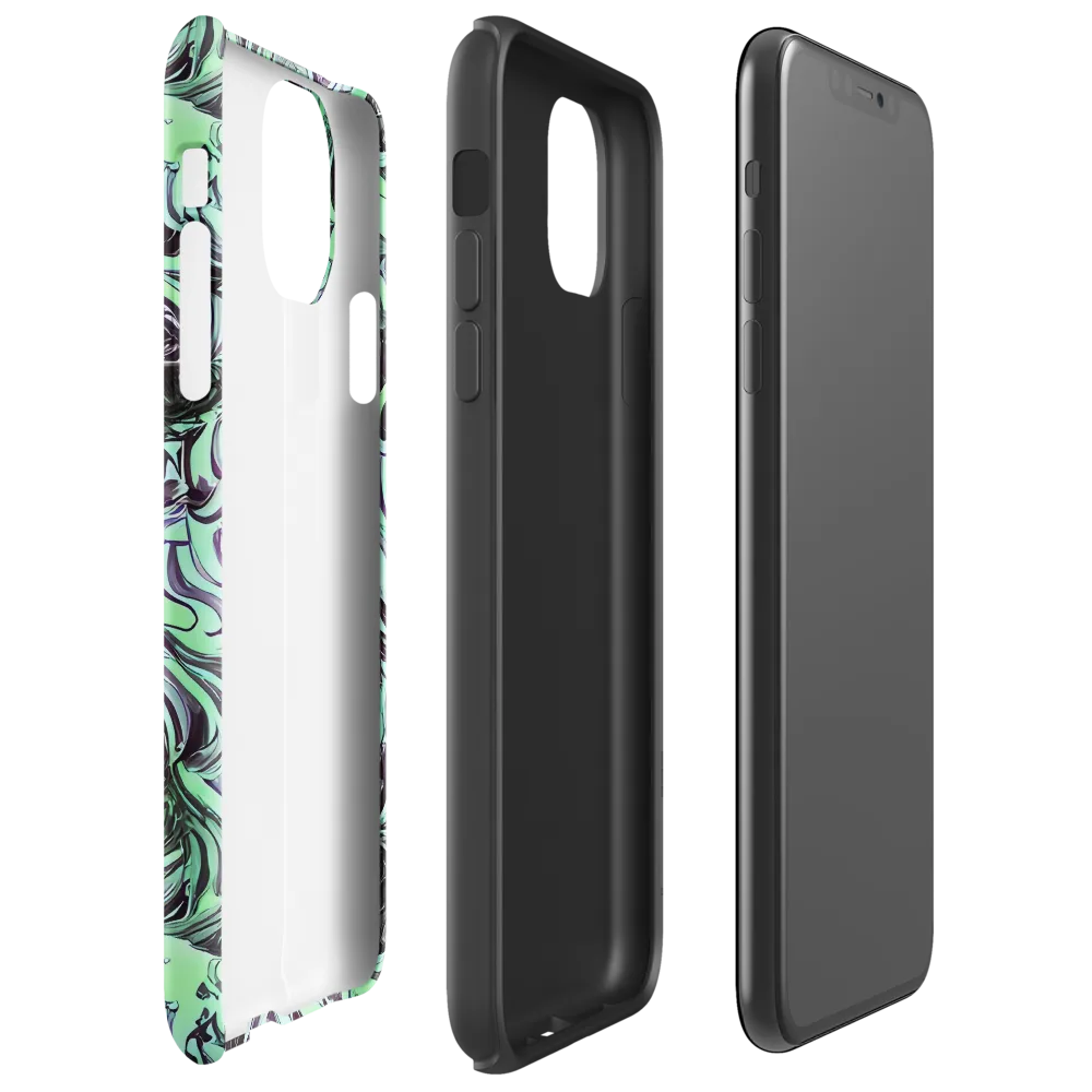 Mint Maelstrom on Tough Case for iPhone® — Right