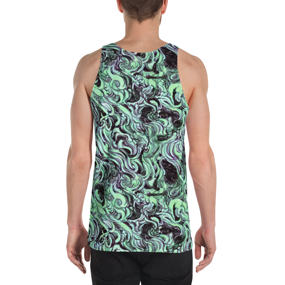 Mint Maelstrom on Men's Tank Top — Back