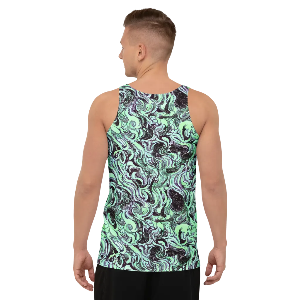 Mint Maelstrom on Men's Tank Top — Back