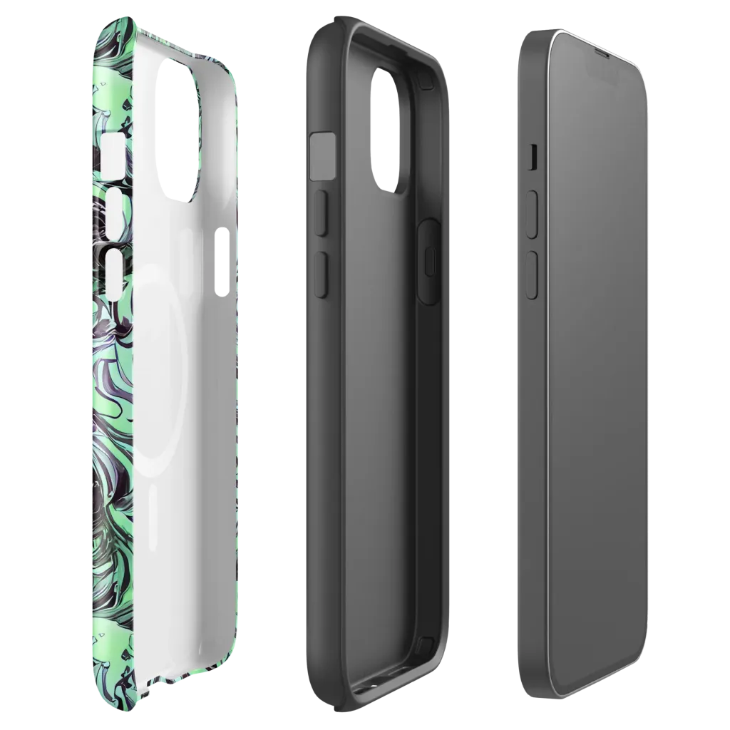 Mint Maelstrom on MagSafe Tough Case for iPhone® — Front