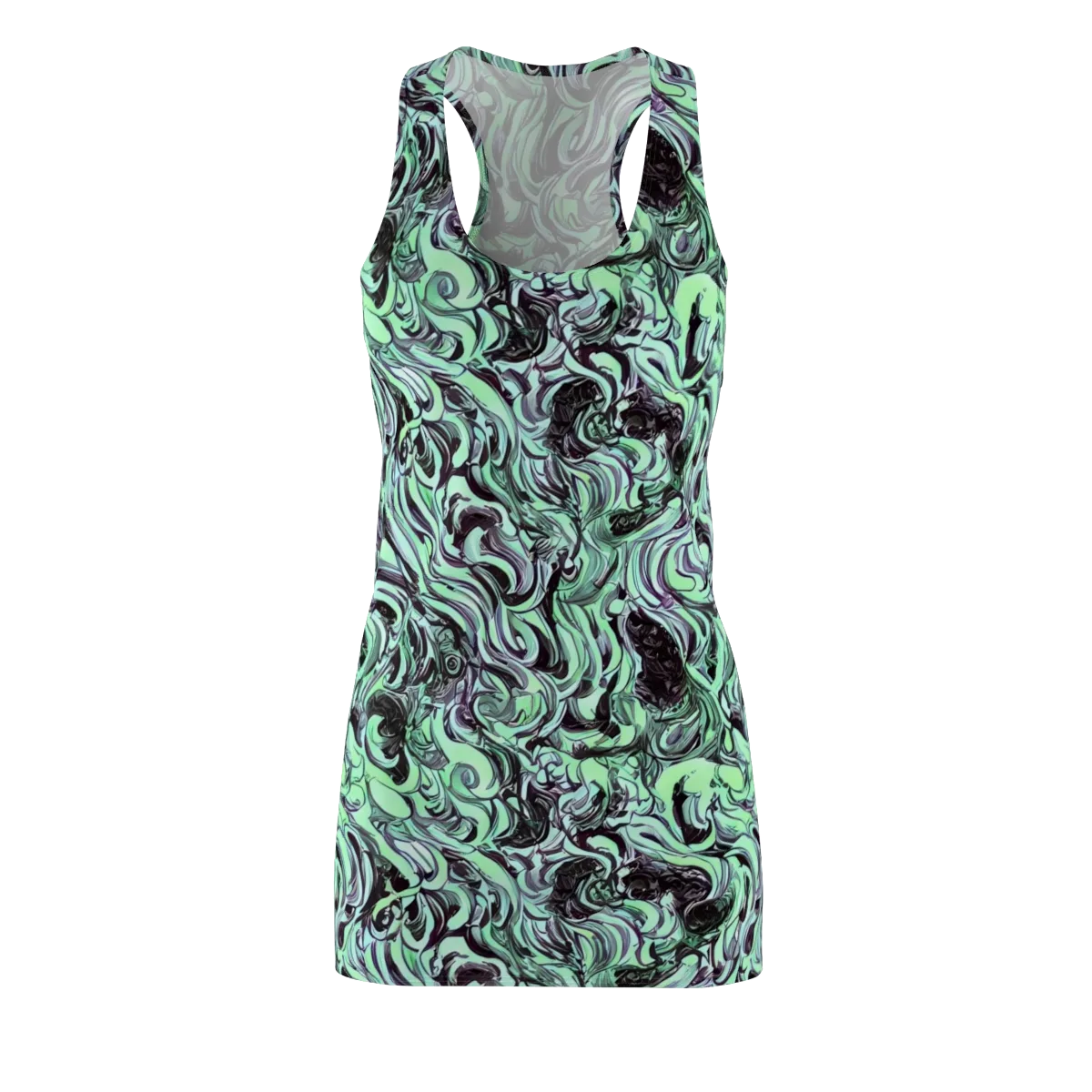 Mint Maelstrom on Racerback Dress — Front