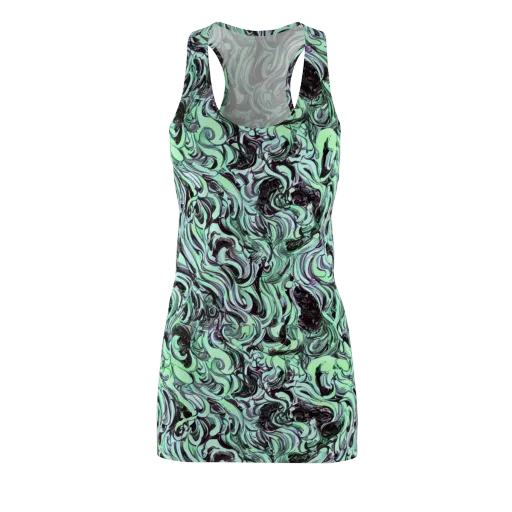 Mint Maelstrom on a Racerback Dress