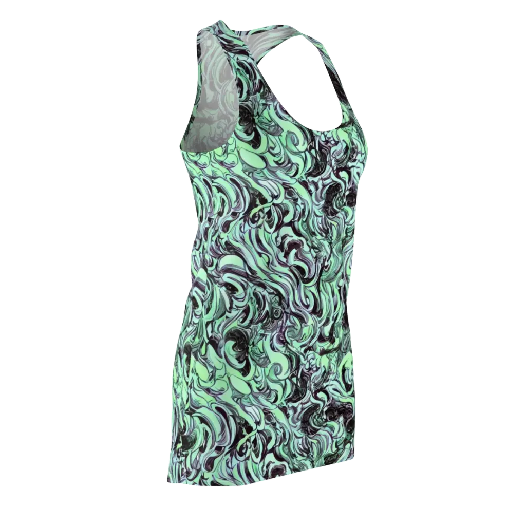 Mint Maelstrom on Racerback Dress — Front Side