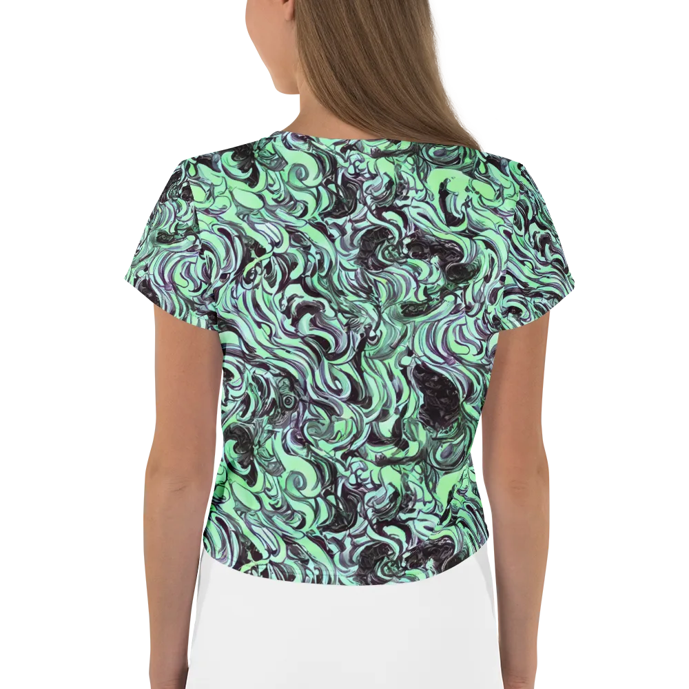 Mint Maelstrom on Crop Tee — Back