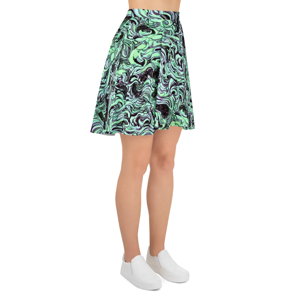 Mint Maelstrom on Skater Skirt — Right