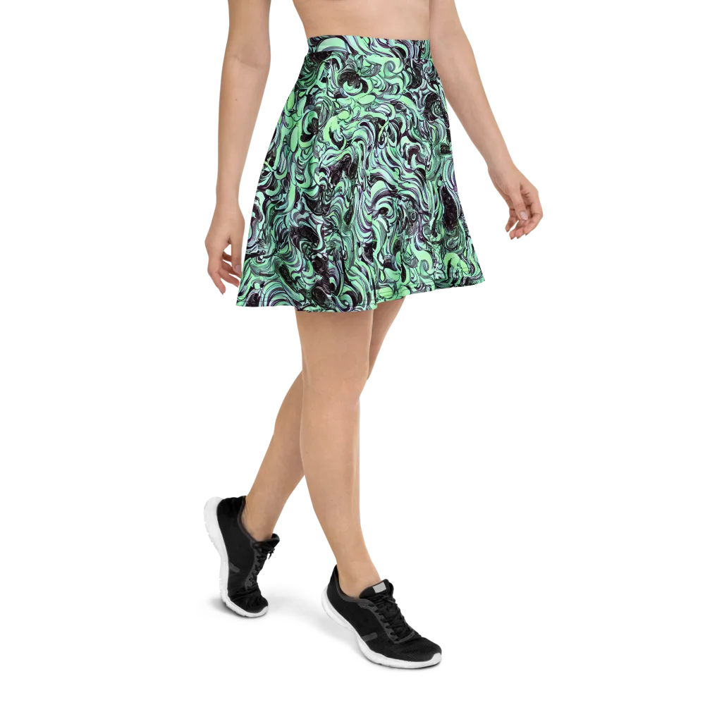 Mint Maelstrom on Skater Skirt — Right