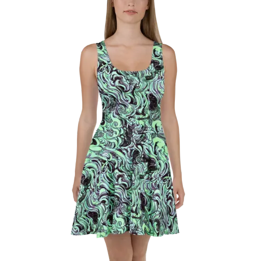 Mint Maelstrom on a Skater Dress