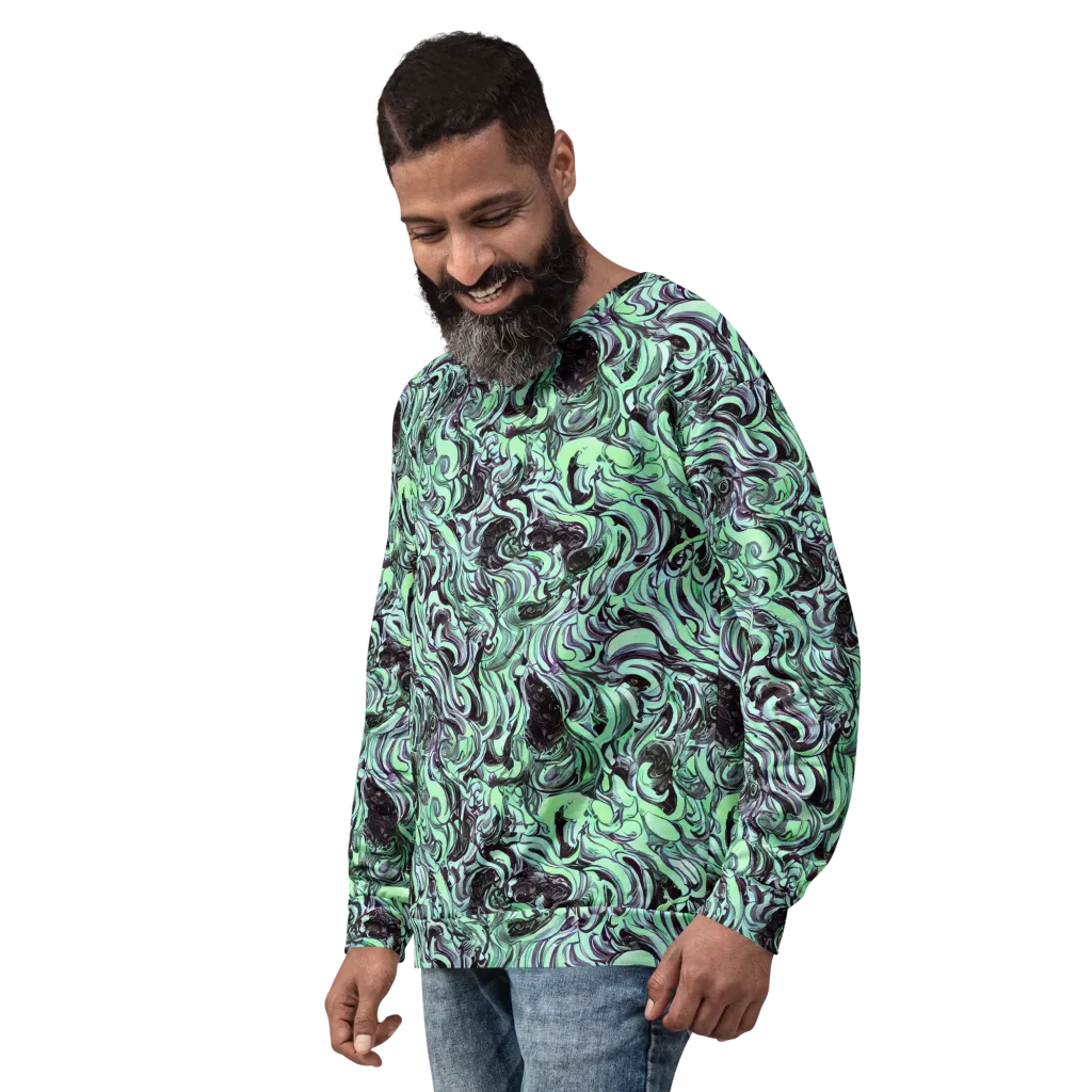Mint Maelstrom on Sweatshirt — Left Front