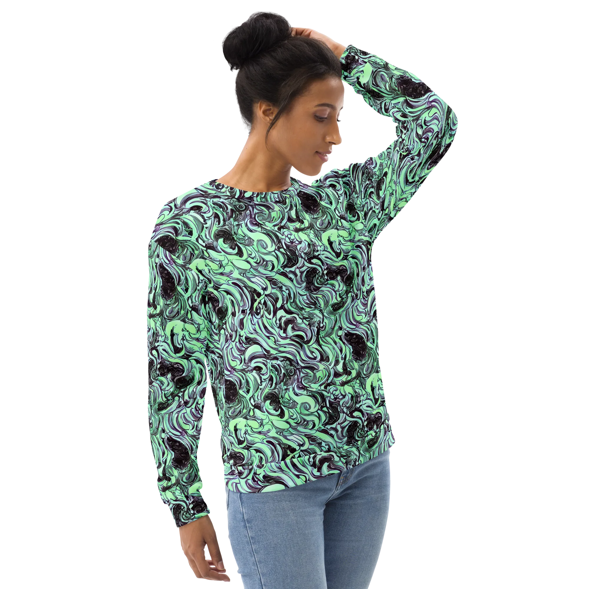 Mint Maelstrom on Sweatshirt — Right Front