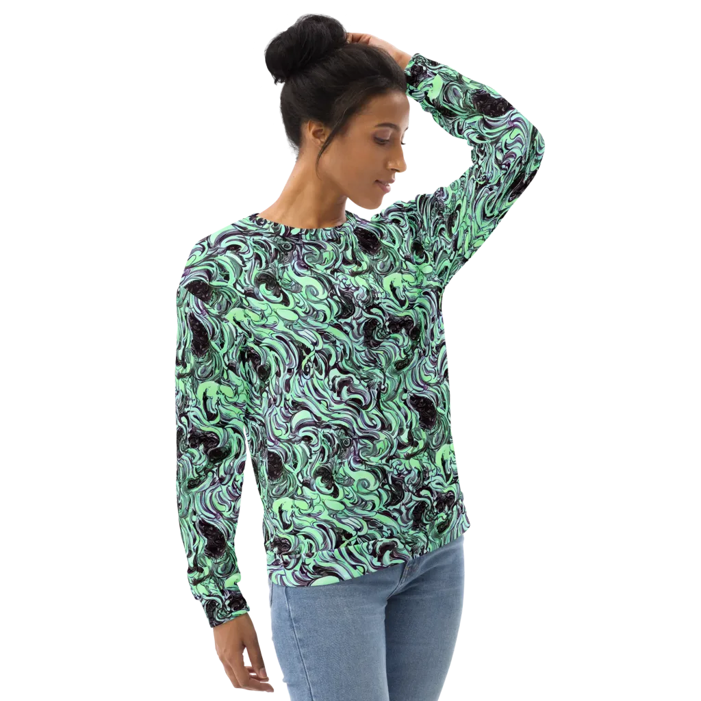 Mint Maelstrom on Sweatshirt — Right Front