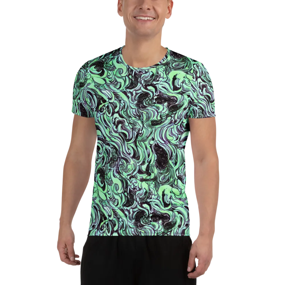 Mint Maelstrom on Men's Athletic T-Shirt — Front