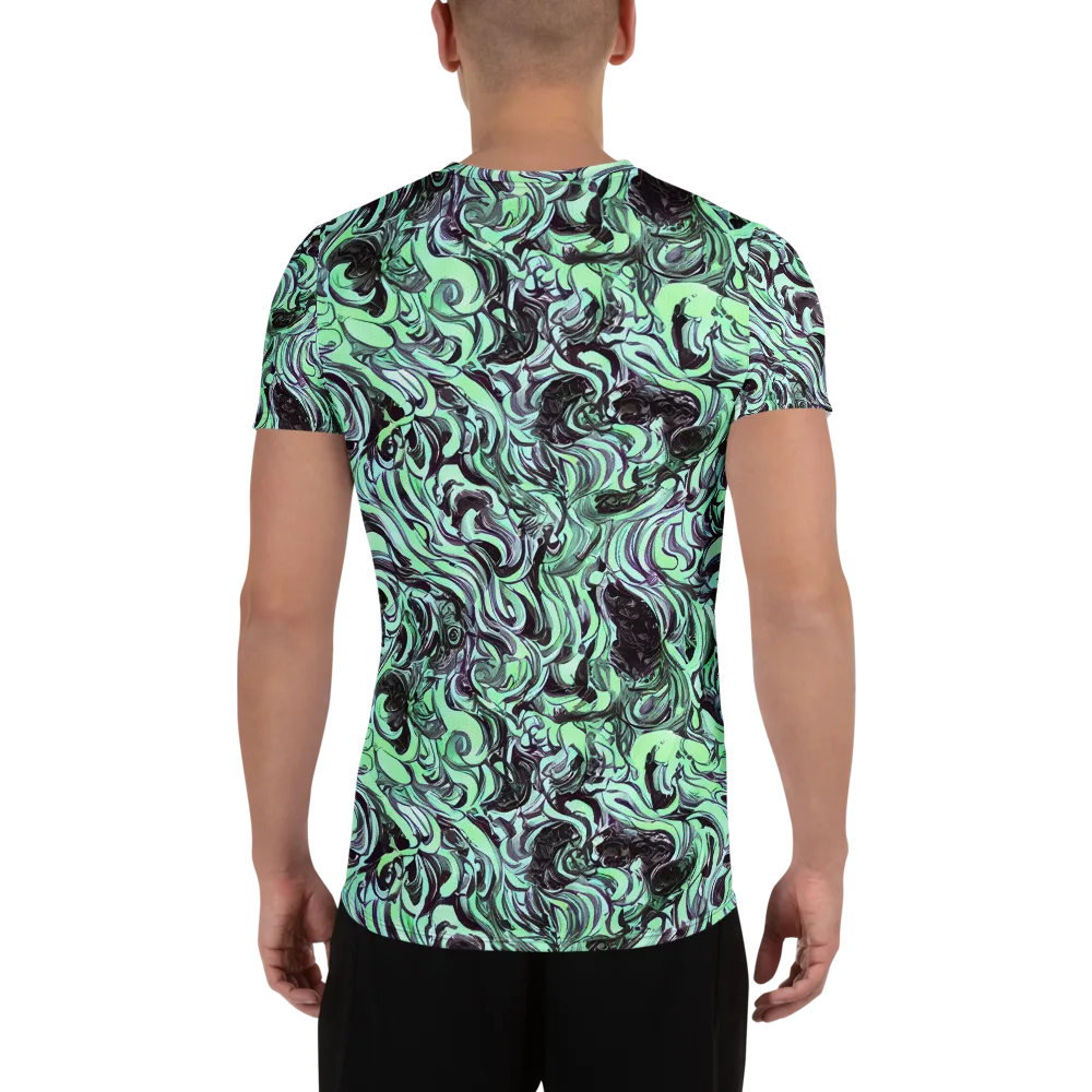 Mint Maelstrom on Men's Athletic T-Shirt — Back