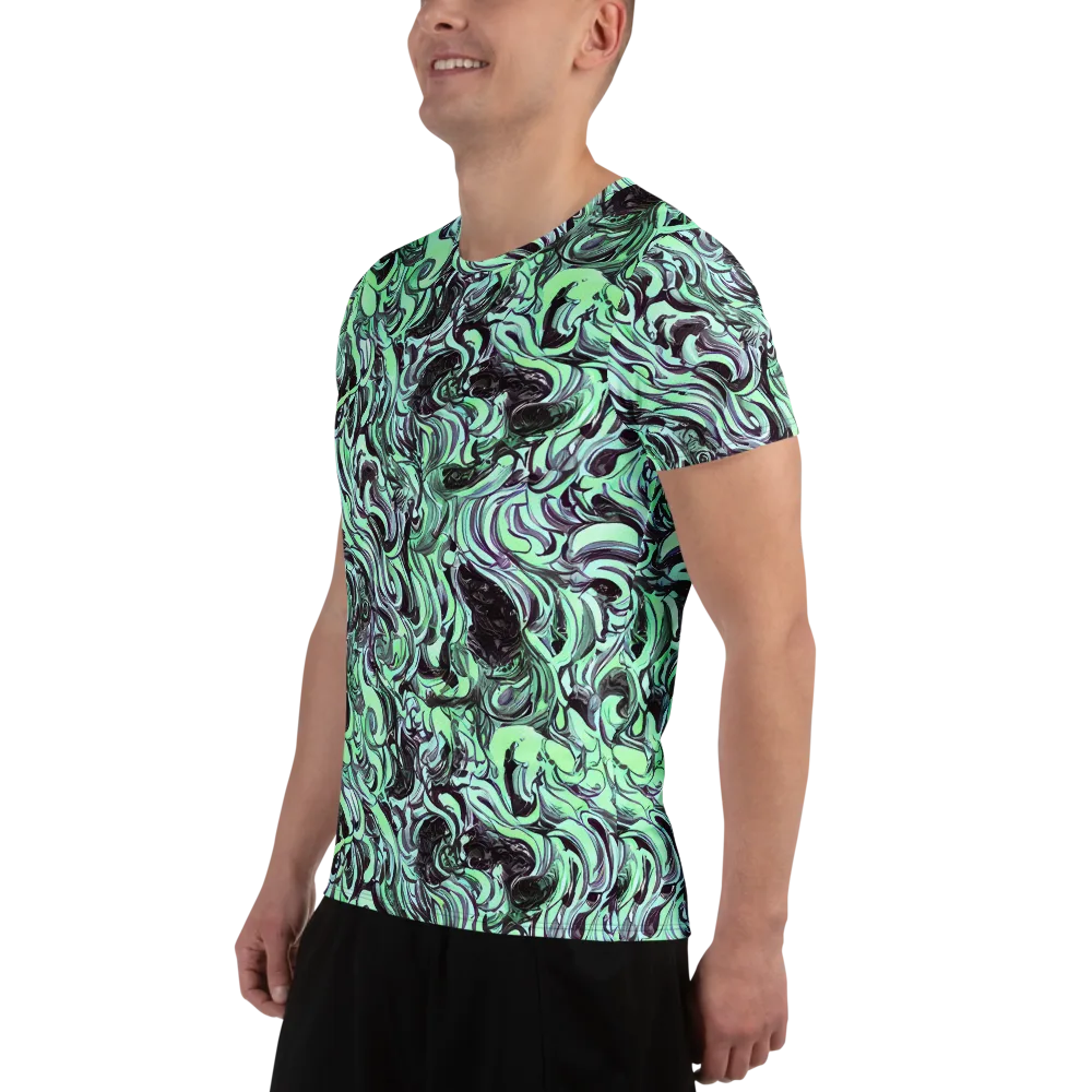 Mint Maelstrom on Men's Athletic T-Shirt — Left