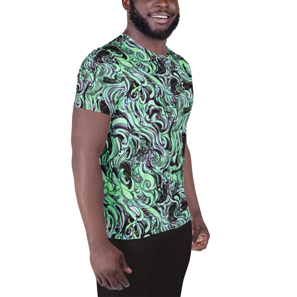 Mint Maelstrom on Men's Athletic T-Shirt — Right