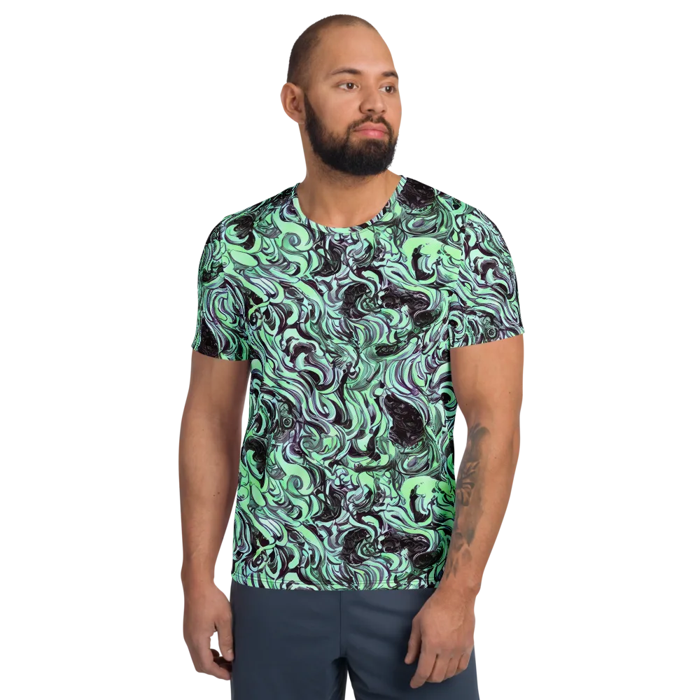 Mint Maelstrom on Men's Athletic T-Shirt — Front