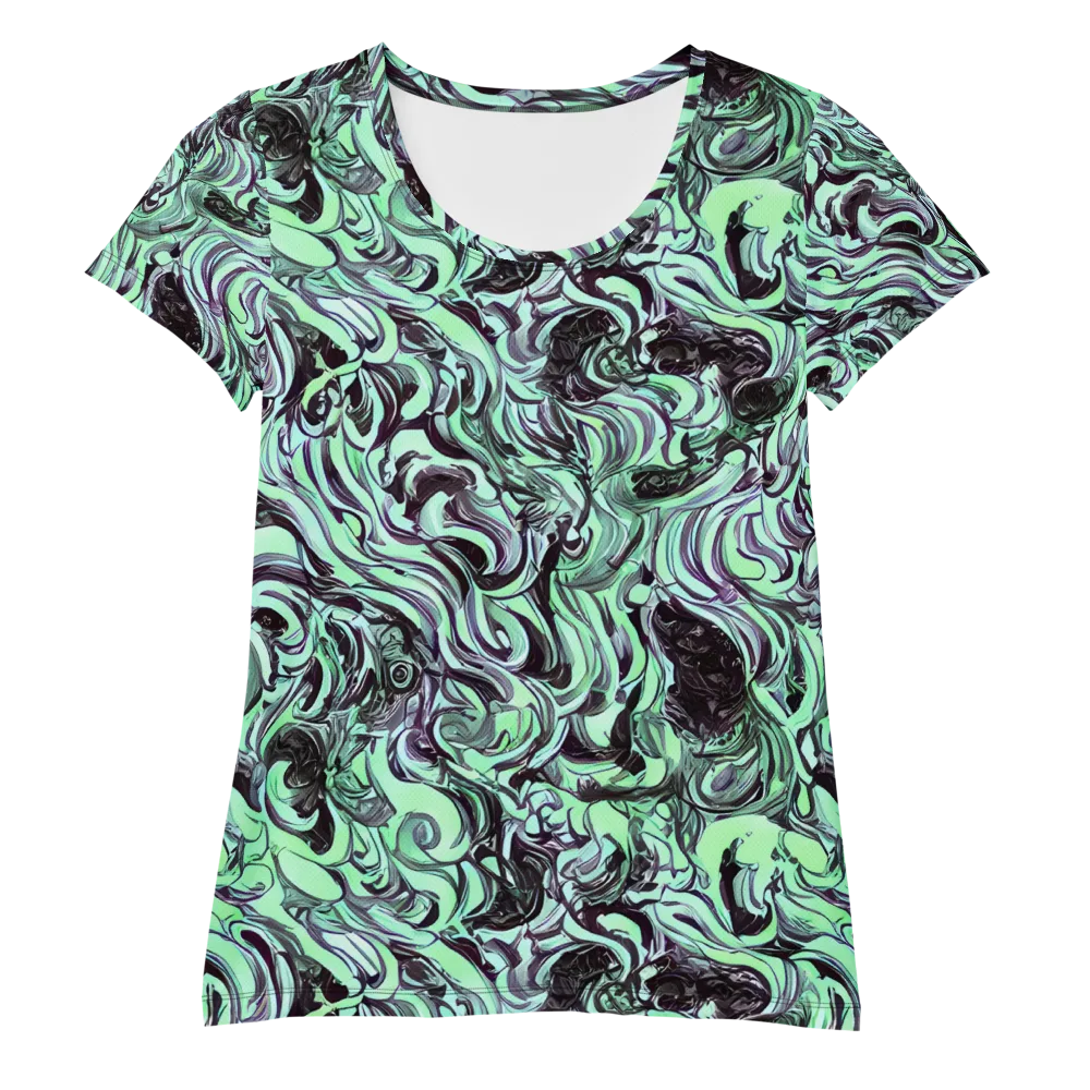 Mint Maelstrom on Women's Athletic T-Shirt — Front