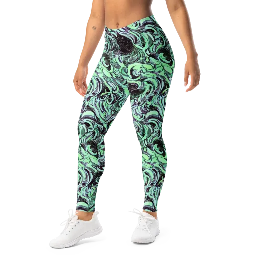 Mint Maelstrom on a Leggings