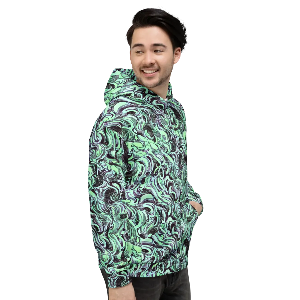 Mint Maelstrom on Hoodie — Right