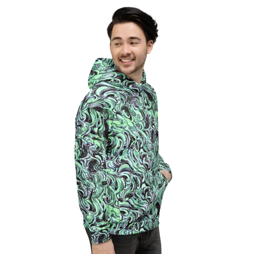 Mint Maelstrom on a Hoodie
