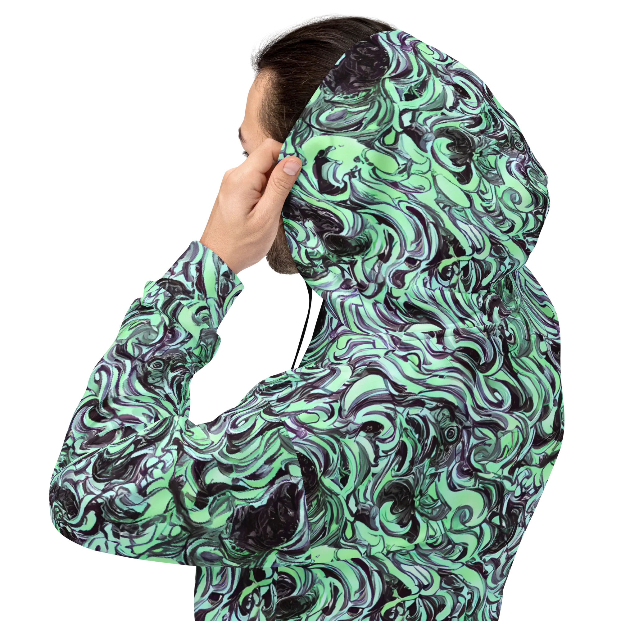 Mint Maelstrom on Hoodie — Back