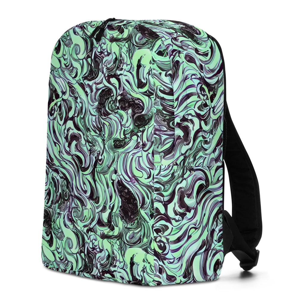 Mint Maelstrom on Minimalist Backpack — Left