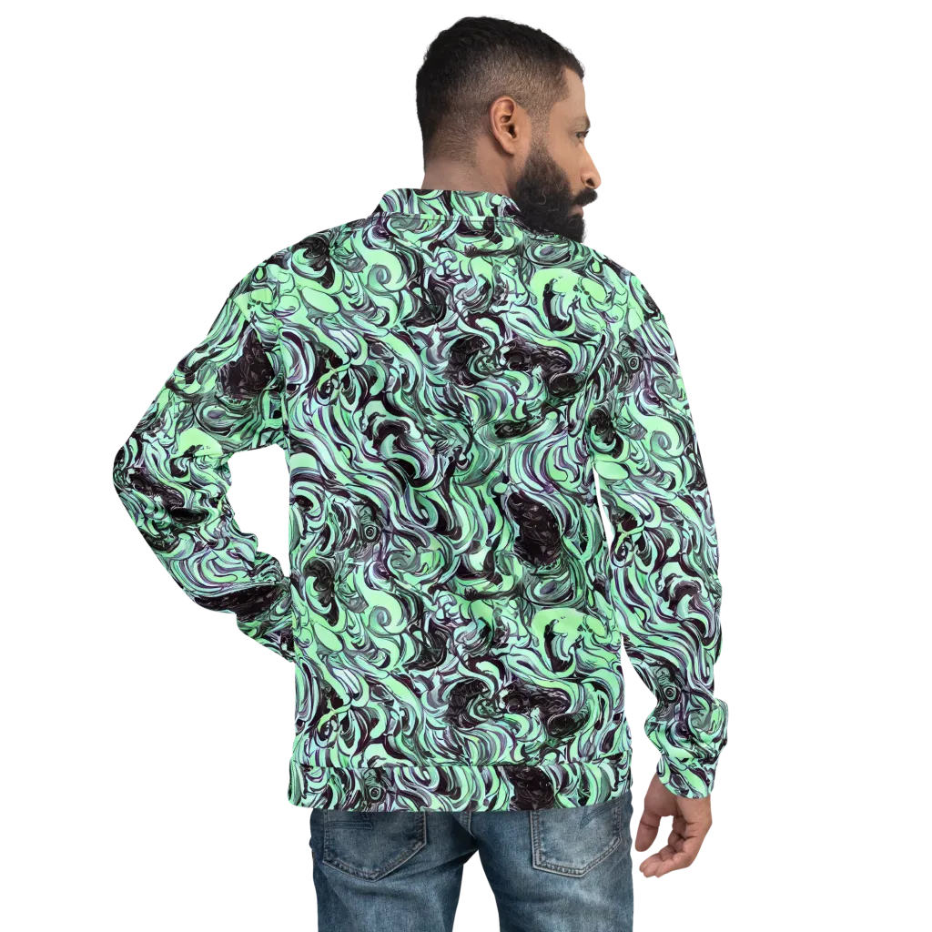 Mint Maelstrom on Bomber Jacket — Back