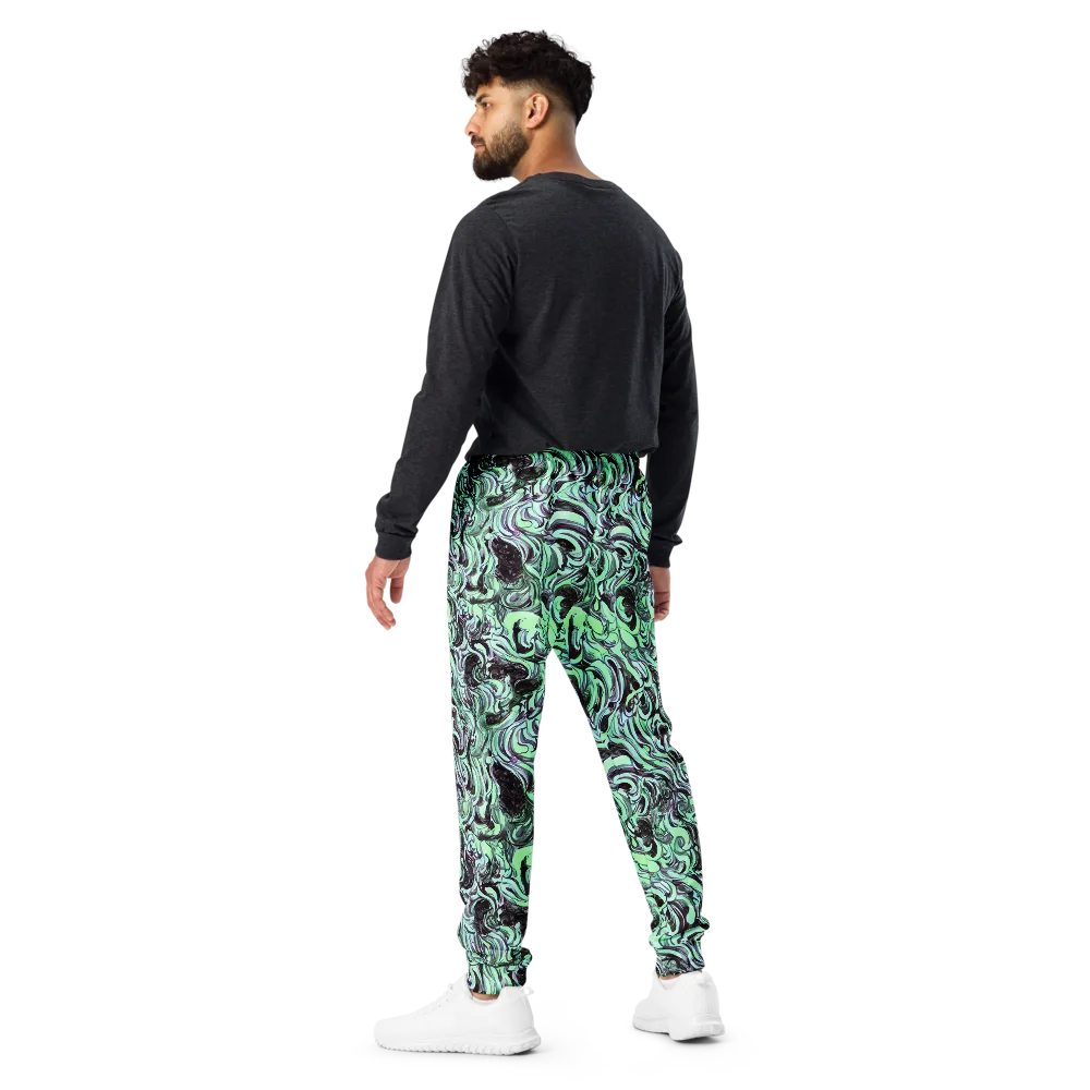 Mint Maelstrom on Men's Joggers — Back