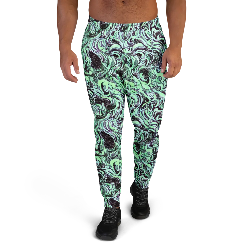 Mint Maelstrom on Men's Joggers — Front