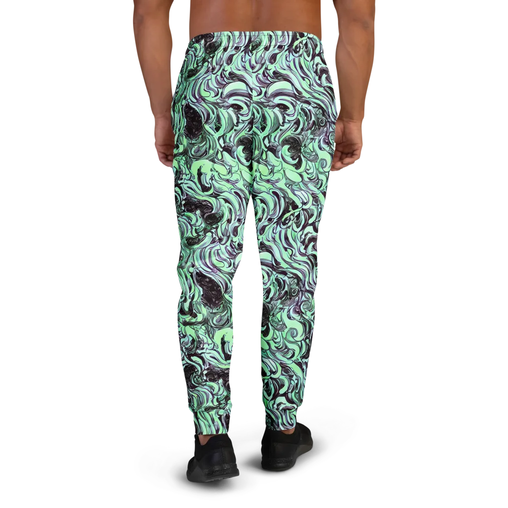 Mint Maelstrom on Men's Joggers — Back