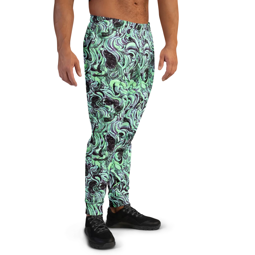 Mint Maelstrom on Men's Joggers — Right